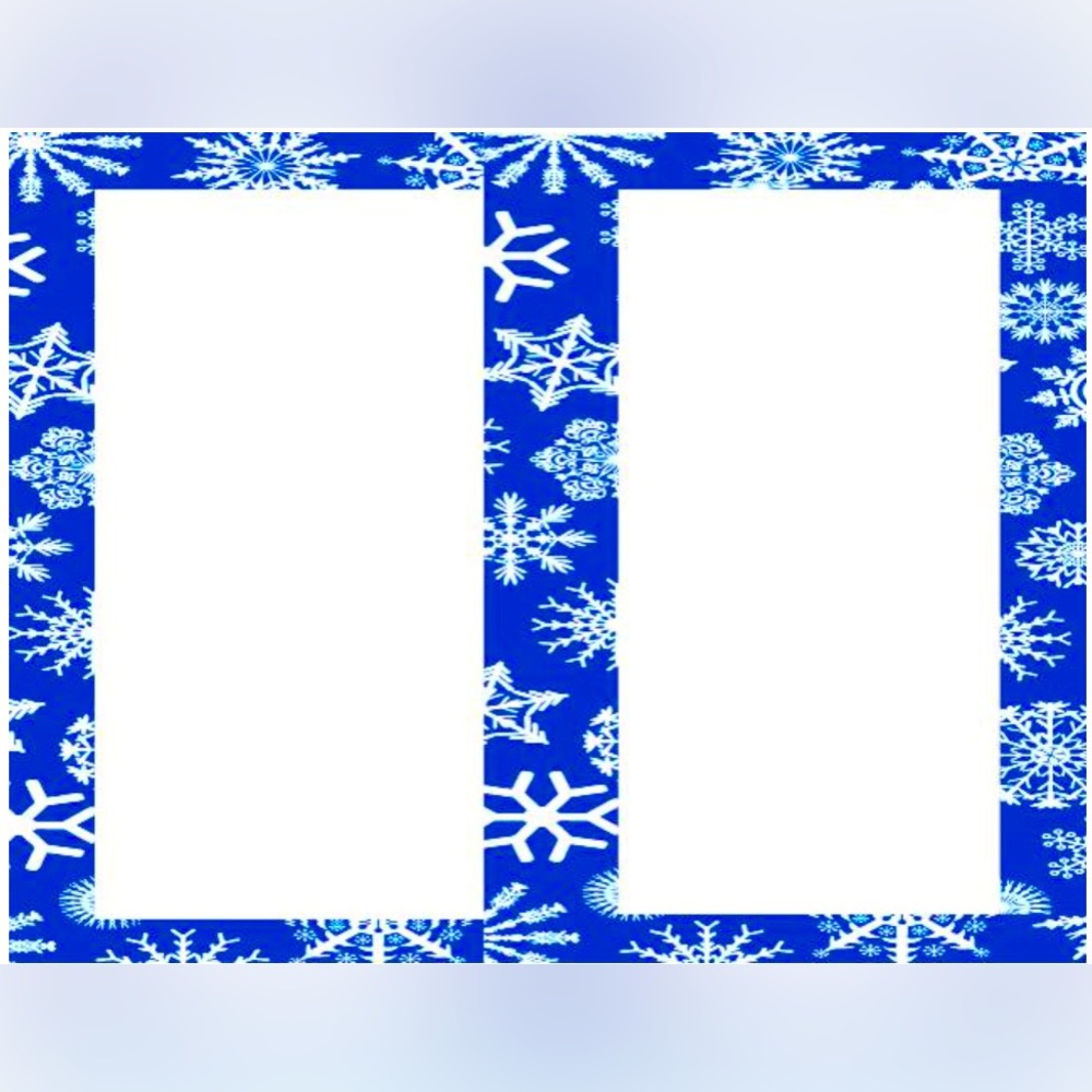 Shipping labels winter snow snowflakes half sheet custom